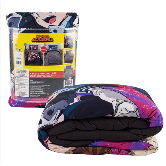 Jay Franco My Hero Academia Anime Full Comforter Set - 5 Piece Bedding - Picture 3 of 8